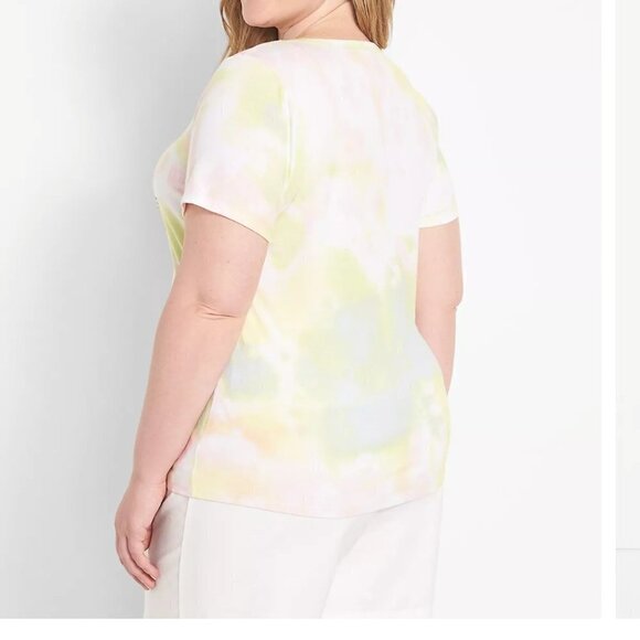 Slash-Front Tie-Dye KISS Graphic Tee Size 18/20 - Picture 2 of 11